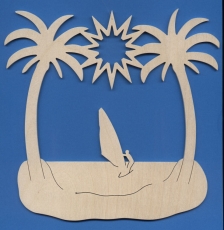 Fensterbild Surfer